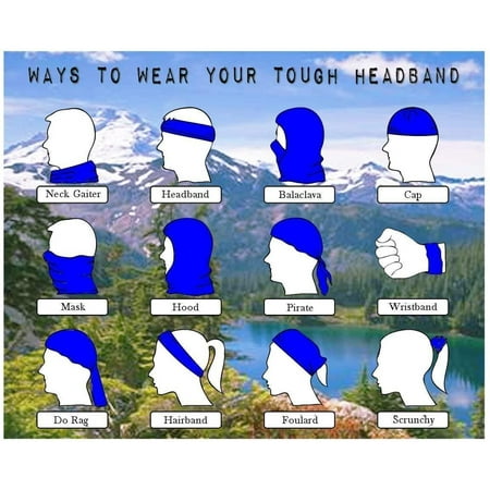 Headbands Mountain Headwear Bandana Sweatband Gaiter Head Wrap Mask Neck Outdoor Scarf 